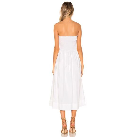 Free People Lilah Pleated Tube Midi Dress - Picture 2 of 13